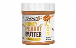 Pintola Honey Peanut Butter All Natural Creamy  Plastic Jar  350 grams